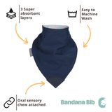 Navy Large Neckerchew 2 pack
