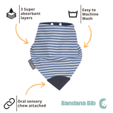 Preppy Stripes Large Neckerchew 2 Pack