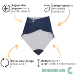 Navy Large Neckerchew 2 pack