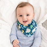 Dino & Stripes Neckerbibs - Dribble Bib 2 Pack