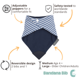 Preppy Stripes Large Neckerchew 2 Pack