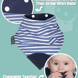 Preppy Stripes Neckerchew - Teething Dribble Bib
