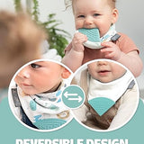 Dino & Stars Neckerchew - Teething Dribble Bib 4 Pack