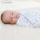 Silver Stars 6 in 1 MultiMuslin - Breastfeeding Cover