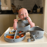 Silicone Weaning Set - Inky Blue