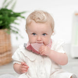 Rainbow Rose Neckerchew - Teething Dribble Bib