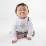 Silver Stars Muslin Neckerchew - Teething Dribble Bib