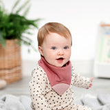 Rainbow Rose Neckerchew - Teething Dribble Bib