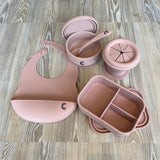 On-the-go Weaning & Snack Set - Dusky Pink