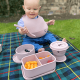 On-the-go Weaning & Snack Set - Dusky Pink