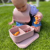 On-the-go Weaning & Snack Set - Dusky Pink