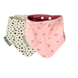 Rainbow & Leopard Neckerbibs - Dribble Bib 2 Pack