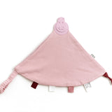 Dusty Pink Neutral Comfortchew - Baby Comforter With Teether