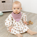 Dusky Pink Neckerchew - Teething Dribble Bib  New Neutral range