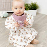 Dusky Pink Neckerchew - Teething Dribble Bib  New Neutral range