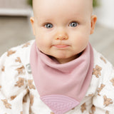 Dusky Pink Neckerchew - Teething Dribble Bib  New Neutral range