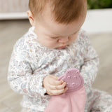 Dusty Pink Neutral Comfortchew - Baby Comforter With Teether