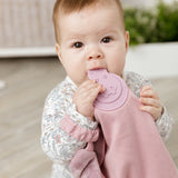 Dusty Pink Neutral Comfortchew - Baby Comforter With Teether