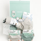 Luxury Baby Gift Set - Neutral Biscuit & Sage