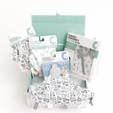 Newborn Organic Muslin Gift Set - SIlver Stars