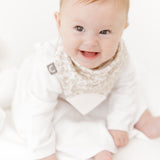 Floral Stone  Neckerchew - Teething Dribble Bib
