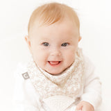 Floral Stone  Neckerchew - Teething Dribble Bib