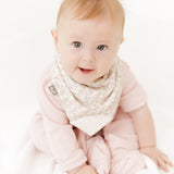 Floral Stone  Neckerchew - Teething Dribble Bib