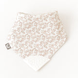 Floral Stone  Neckerchew - Teething Dribble Bib