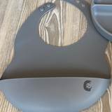 Silicone Feeding Bibs - Inky Blue 2 Pack