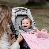 Rainbow Rose Attachable Baby Blanket