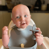 Silicone Feeding Bibs - Inky Blue 2 Pack