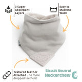 Biscuit Neckerchew - Teething Dribble Bib  New Neutral range