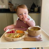 Bamboo Weaning Set - Dusky Pink