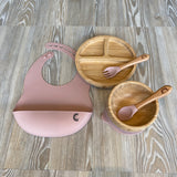Bamboo Weaning Set - Dusky Pink