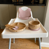 Bamboo Weaning Set - Dusky Pink