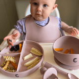 Silicone Weaning Set - Dusky Pink