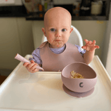 Silicone Weaning Set - Dusky Pink