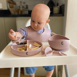 Silicone Weaning Set - Dusky Pink