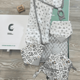 Newborn Organic Muslin Gift Set - SIlver Stars