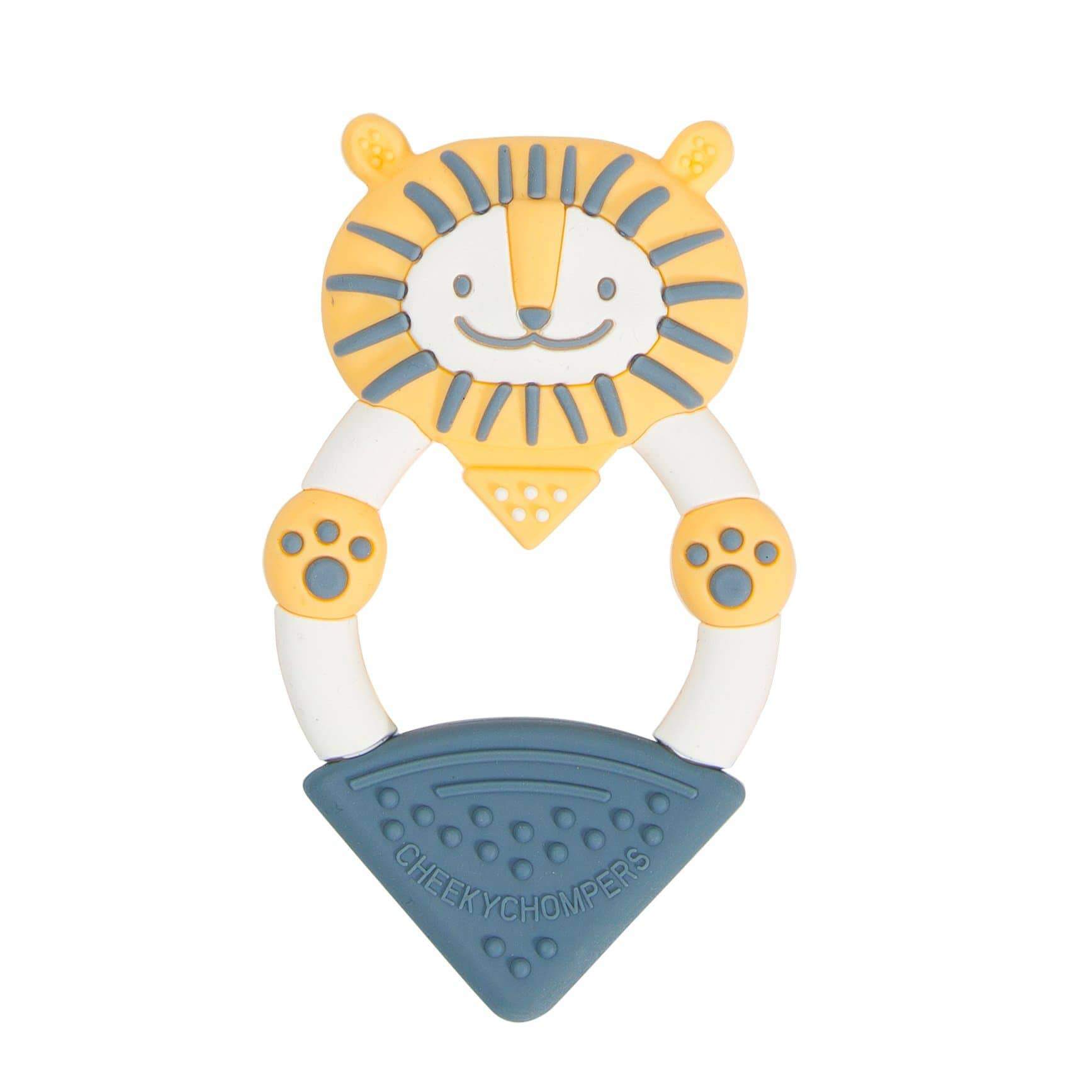 Bertie the Lion Teether - Textured Baby Teether - Cheeky Chompers