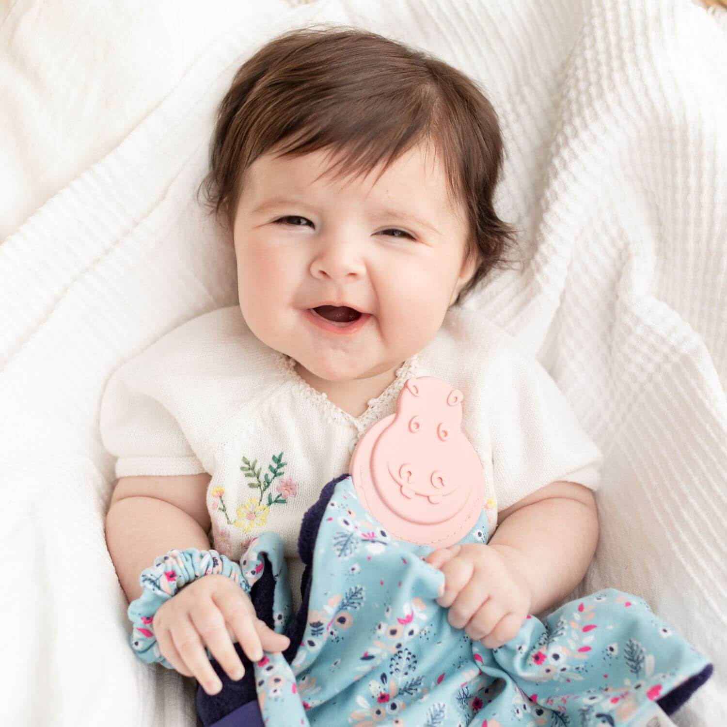 Botanical Bloom Comfort & Chew Teething Baby Gift Set - Cheeky Chompers