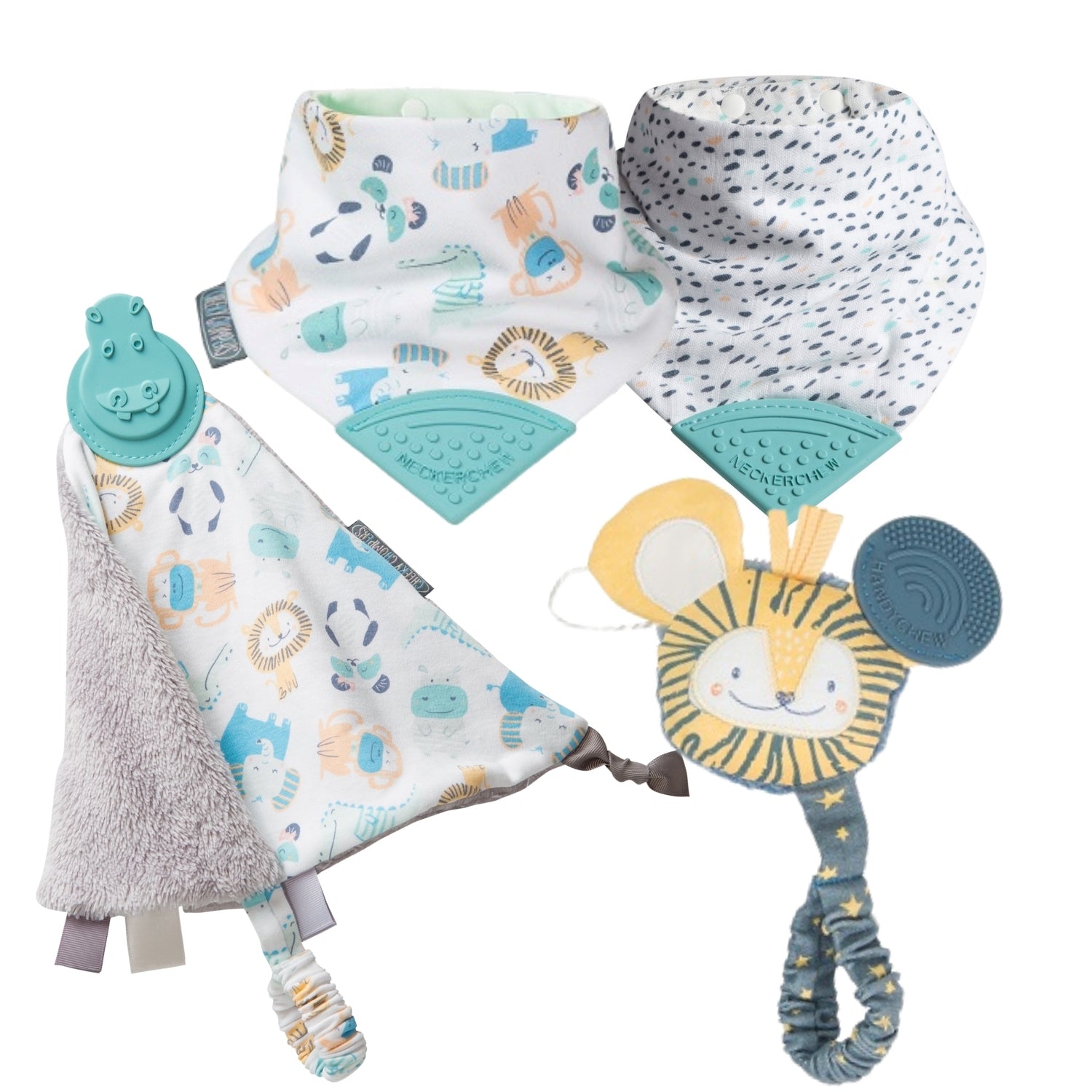 On-the-go Teething Bundle - Cheeky Animals - Cheeky Chompers