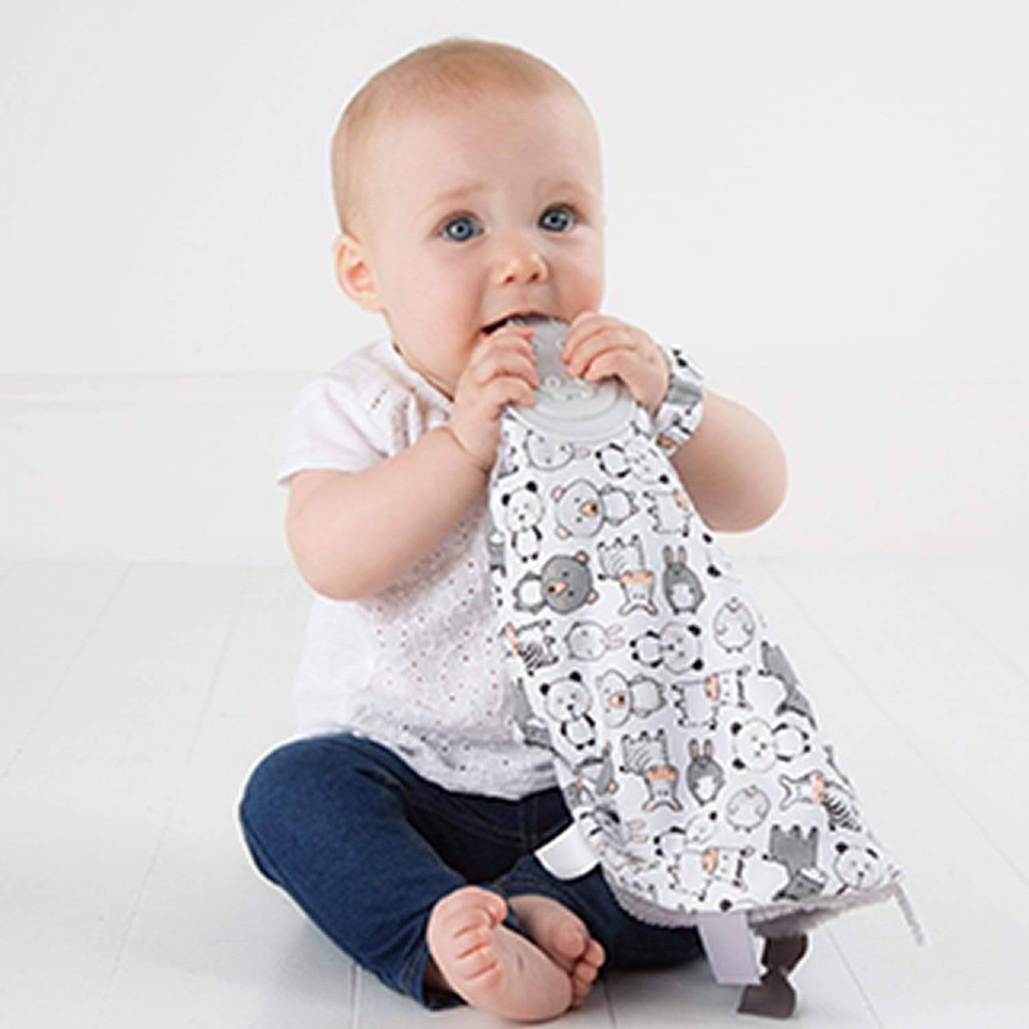 Panda Pals Comfortchew - Personalised Baby Comforter With Teether - Cheeky Chompers